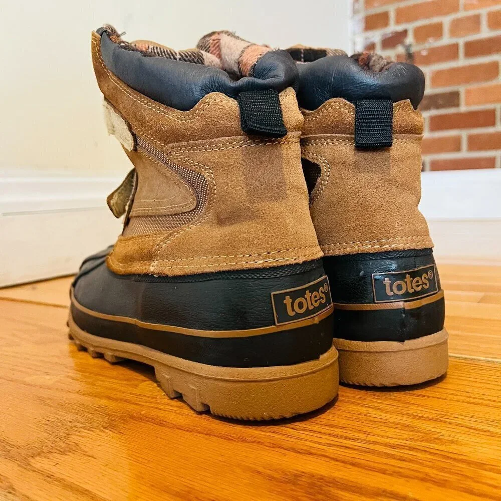 Totes Men's Snowbank Water Poof Winter Boots, Brown, Size 12 D